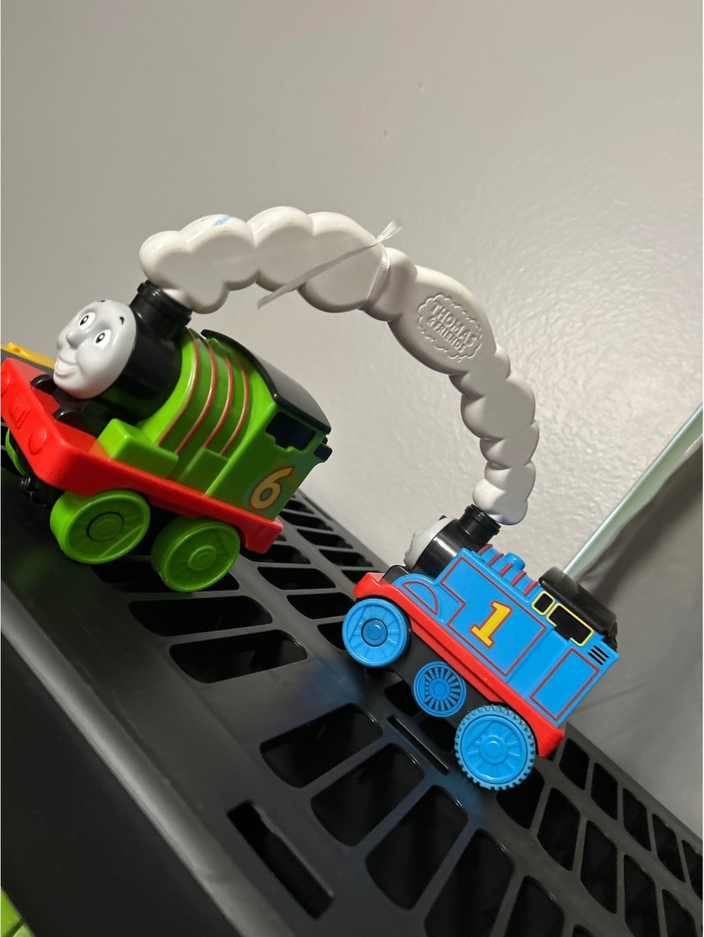 Thomas & Friends Talking Train Set - Thomas and Percy with Connecting Smoke